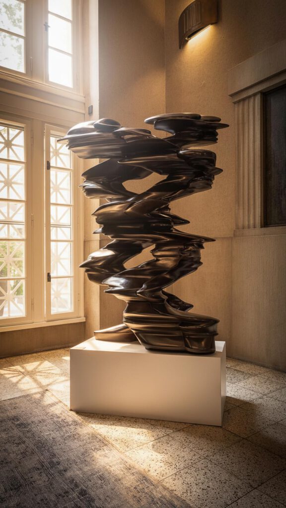 Skulptur von Tony Cragg im The Wellem Hotel in Düsseldorf