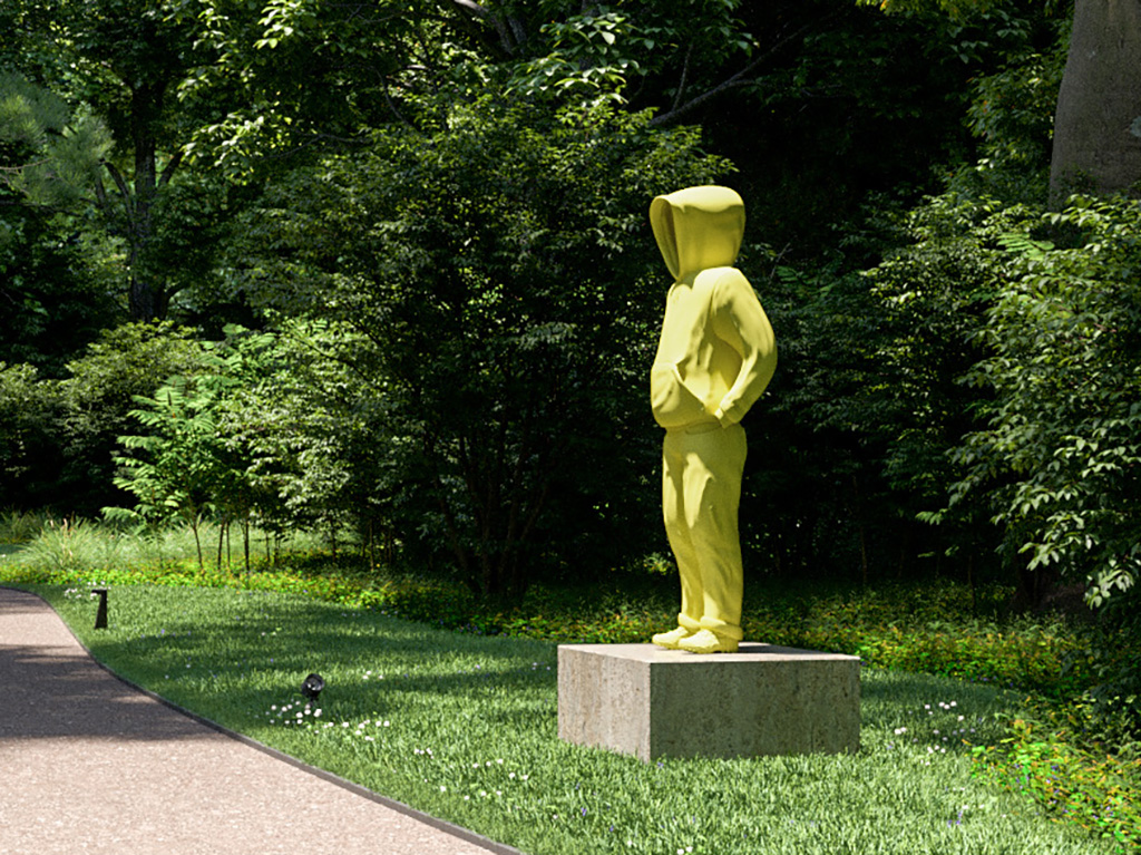 Hoody I by Erwin Wurm